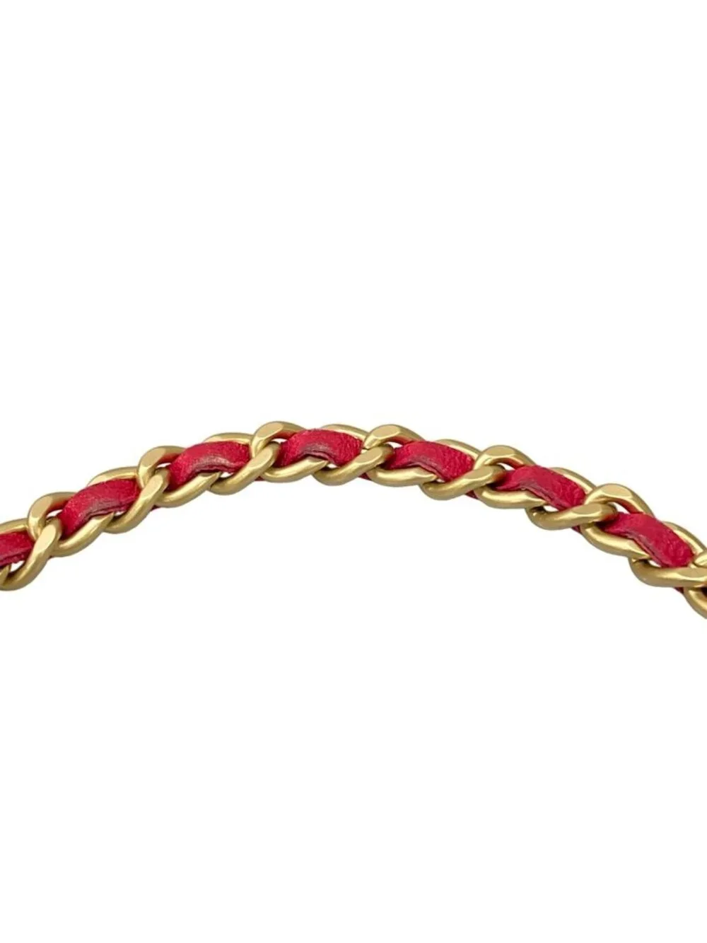 Chanel Wallet Camellia Pink Chain Matte Gold Lambskin Shoulder Bag
